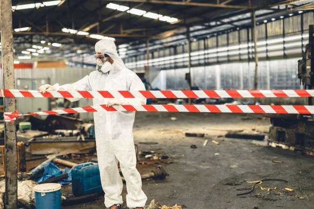 Professional Hoarding Cleanup technician working in Lewisville, WA
